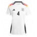 Maglie da calcio Germania Jonathan Tah #4 Prima Maglia Femminile Europei 2024 Manica Corta